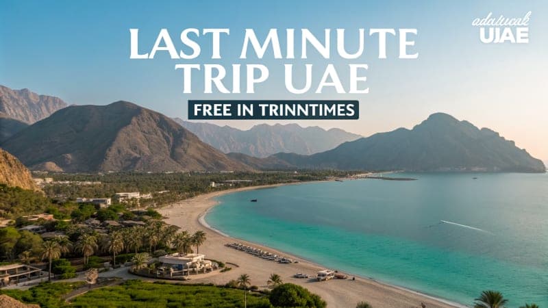 Travel Insurance for Last-Minute Trips from the UAE